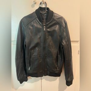Zara Man Genuine Leather (Sheep) Bomber Jacket